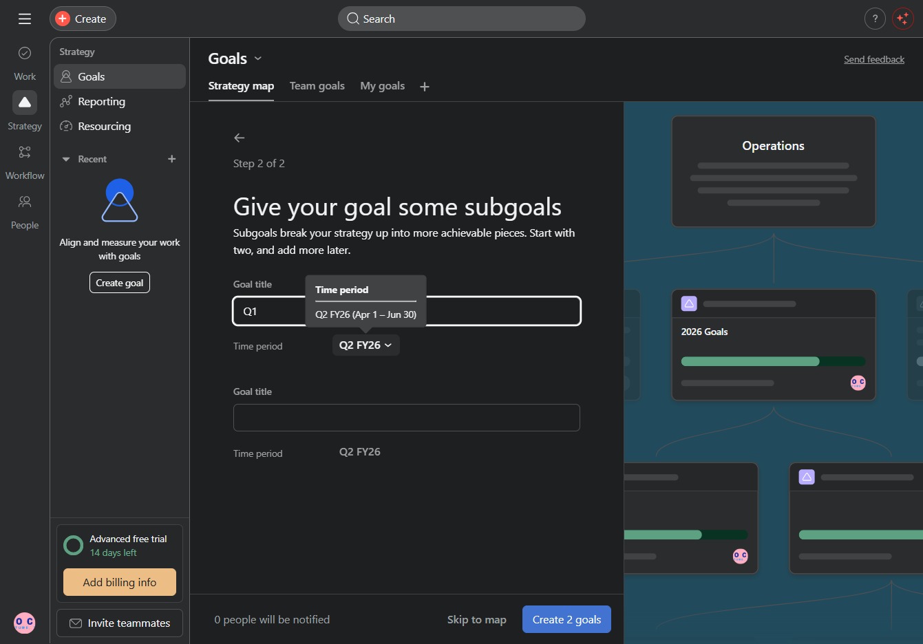 Type your first subgoal as 'Q1'
