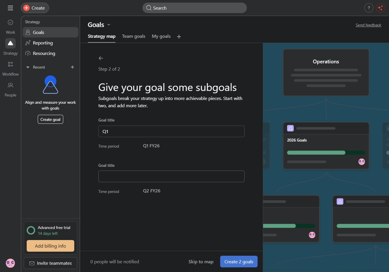 Click here to create subgoals