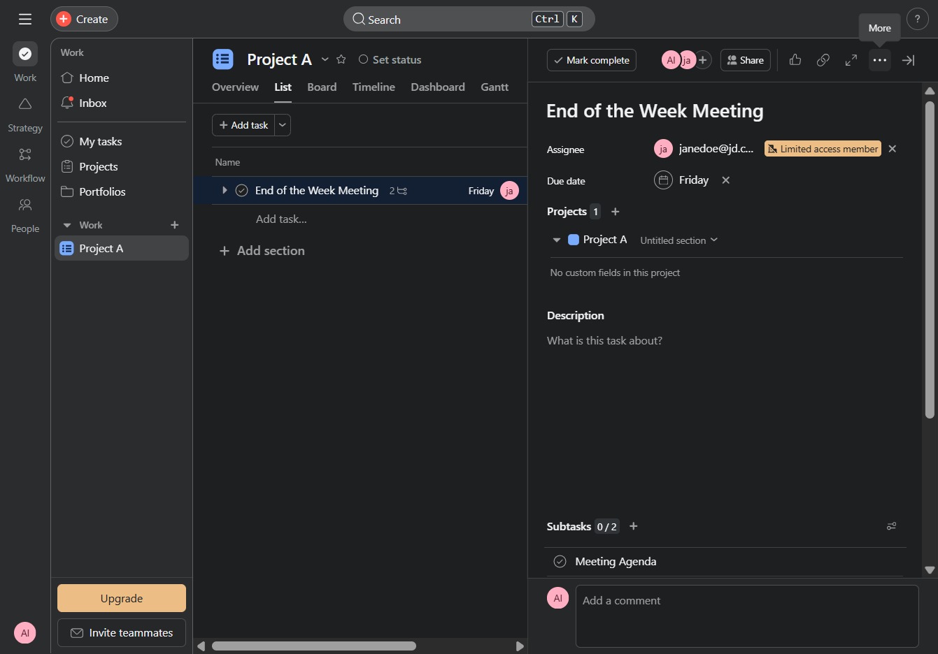 Click here to add a new task