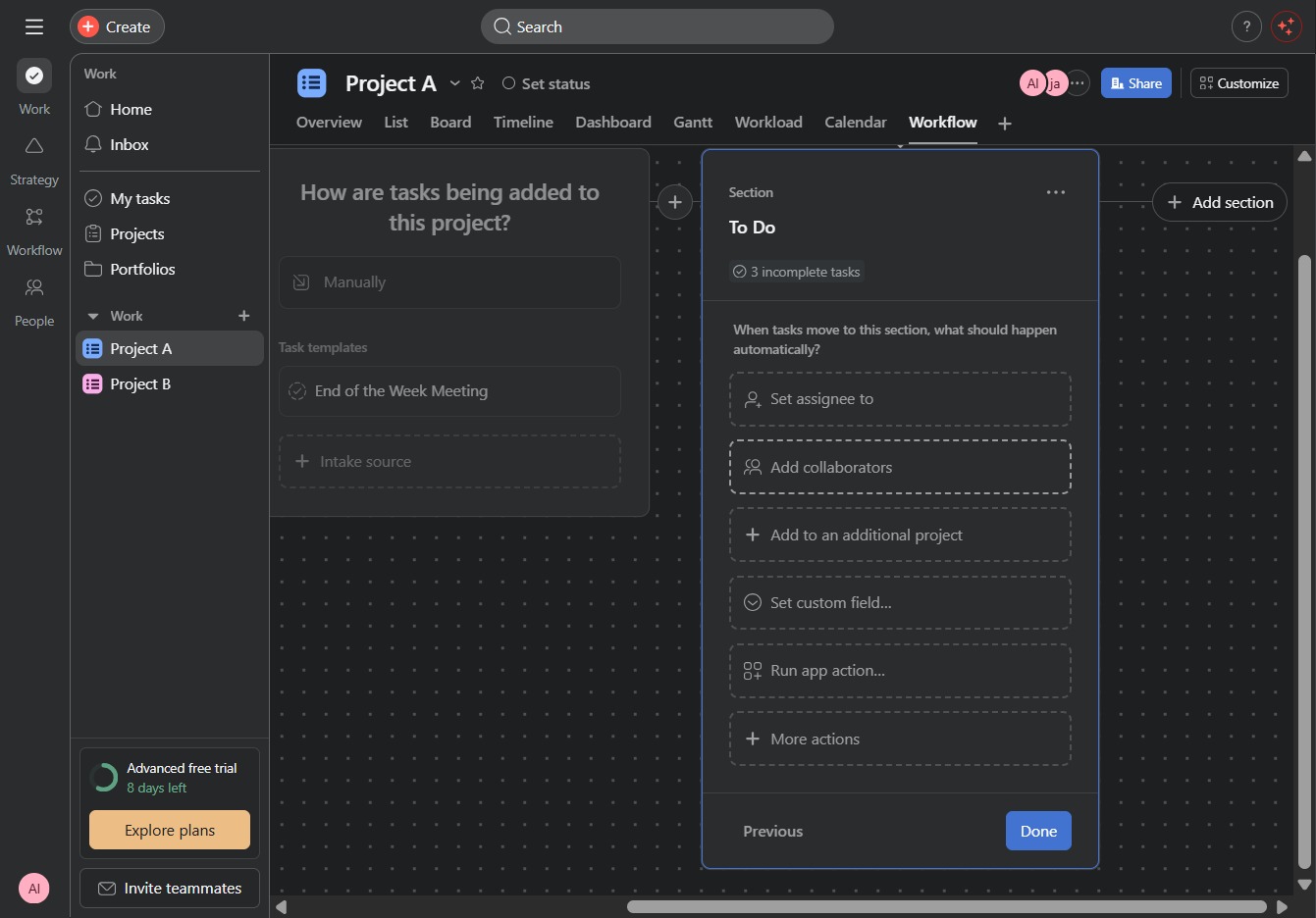 Click the Add collaborators option