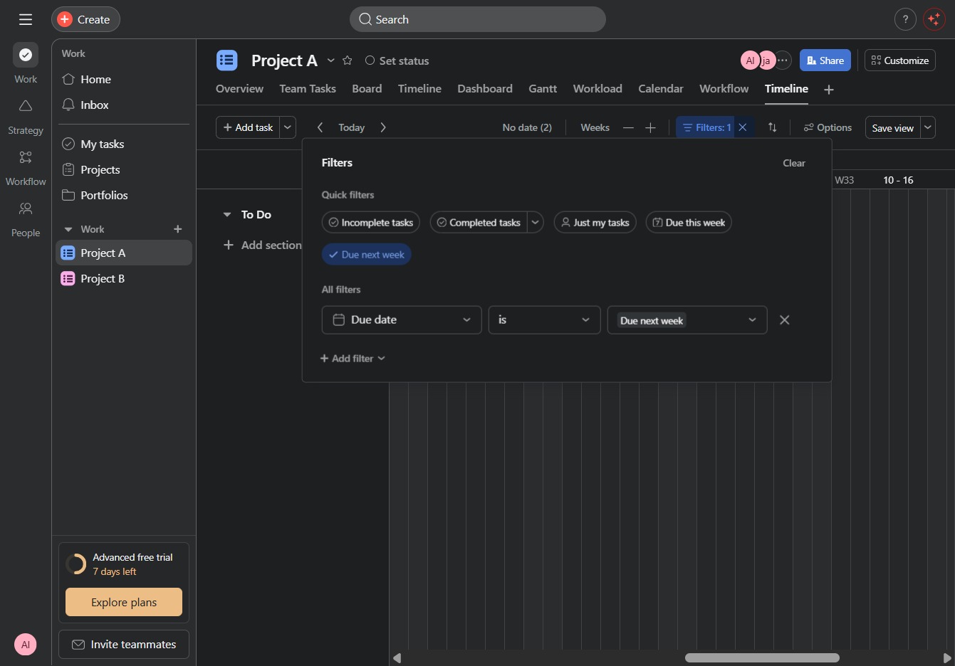Click the Save view button