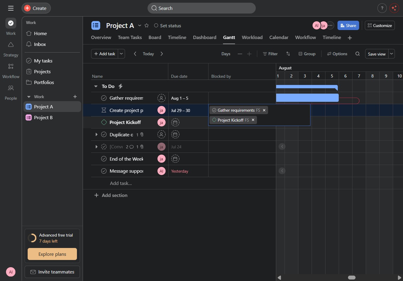 Click the Save view option