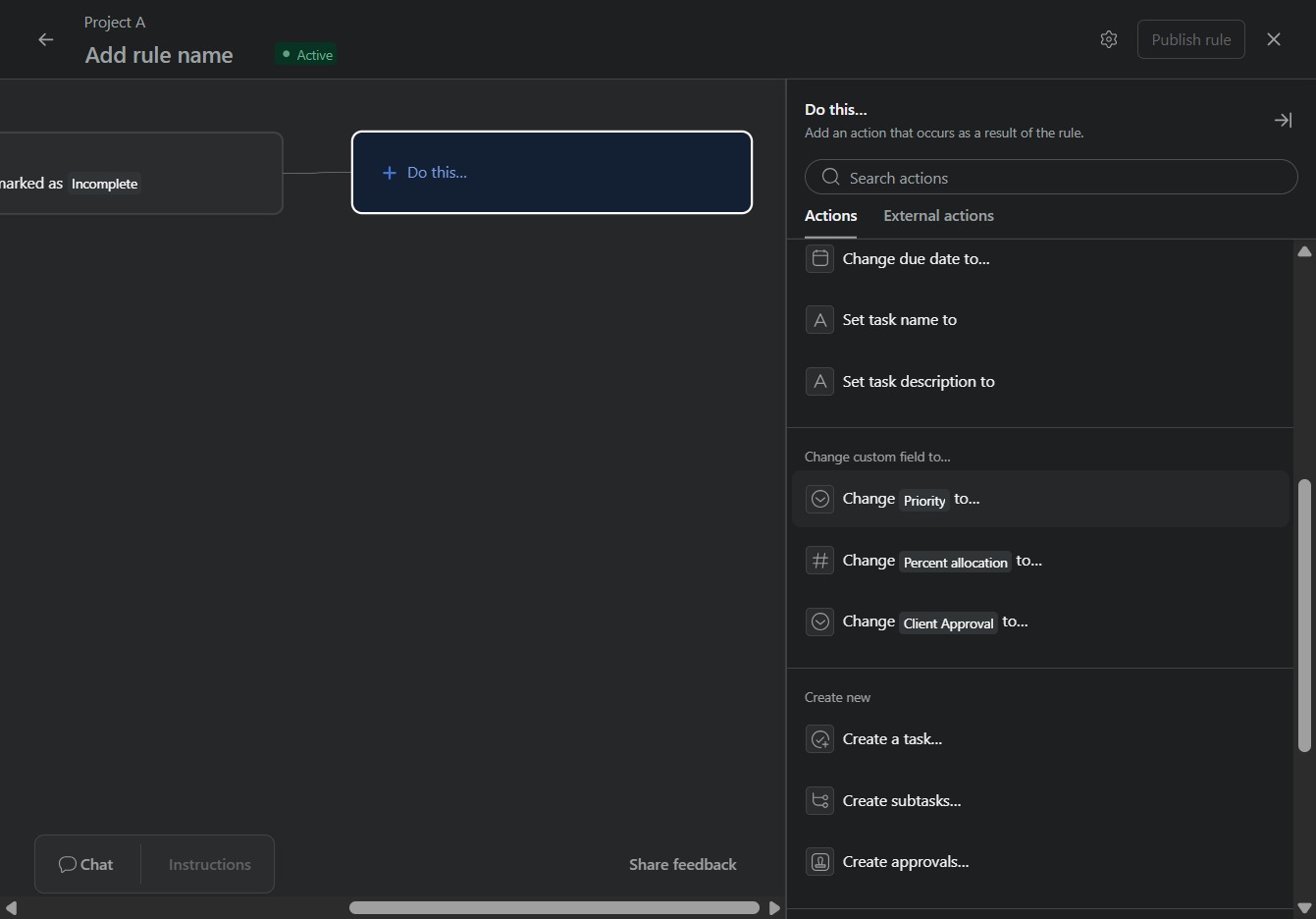 Click Change Priority to…