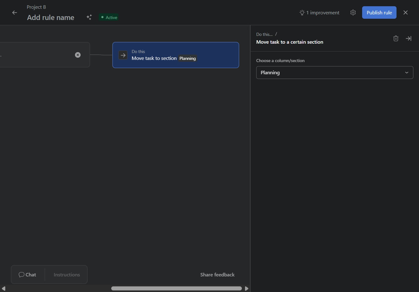 Click the Planning section