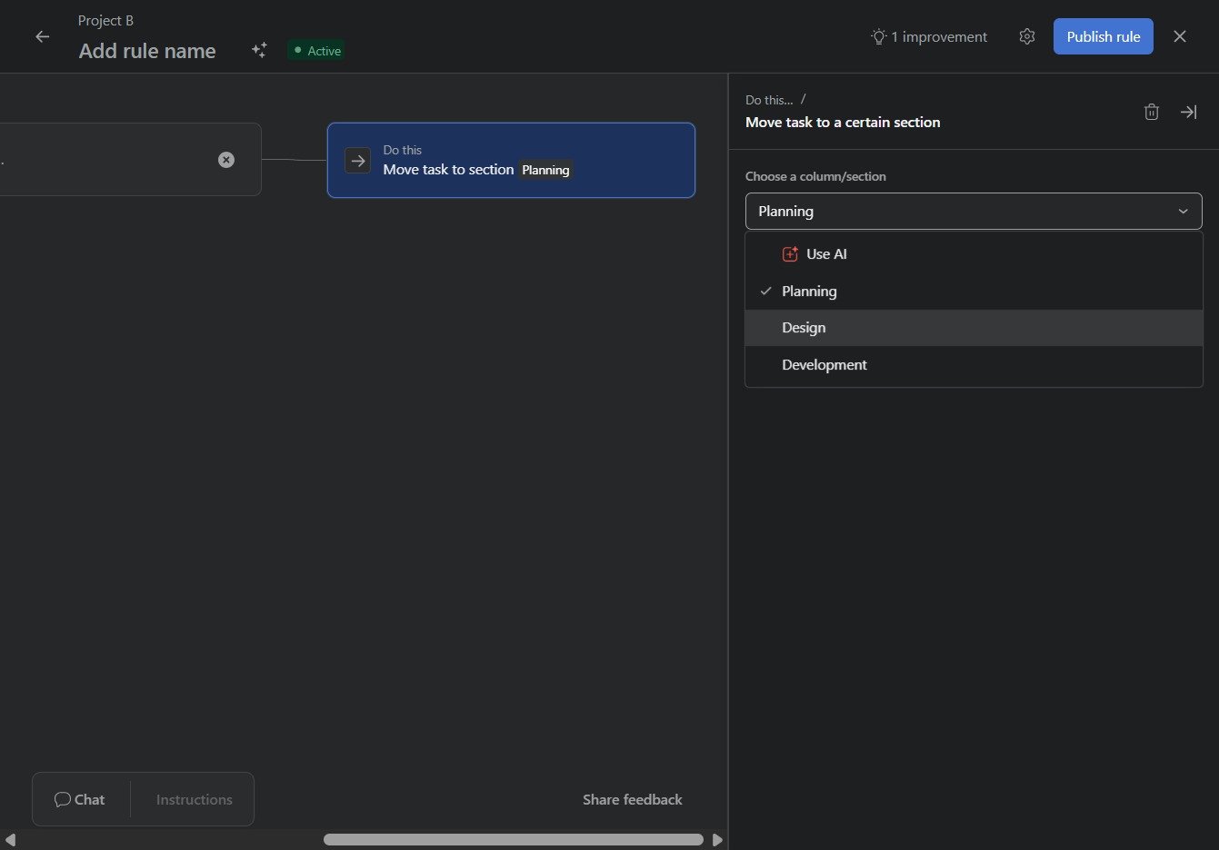 Click the Design section