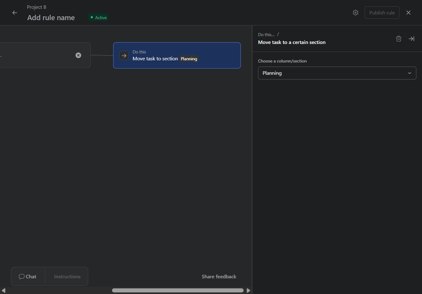 Click the Planning section