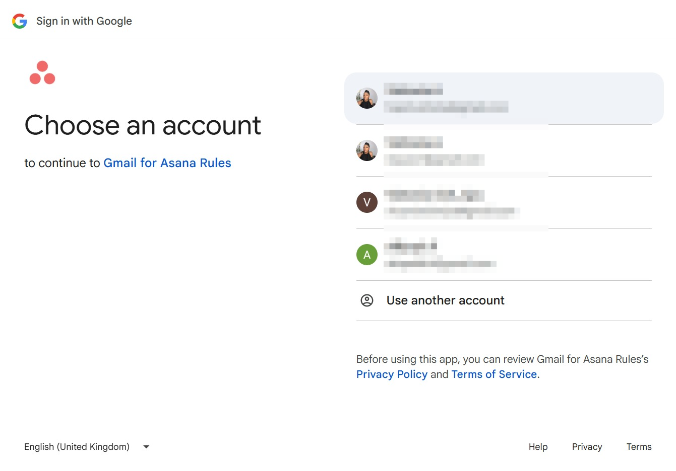 Click your email address to sign in