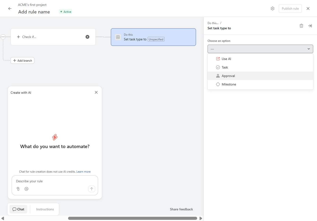 Click the Approval option