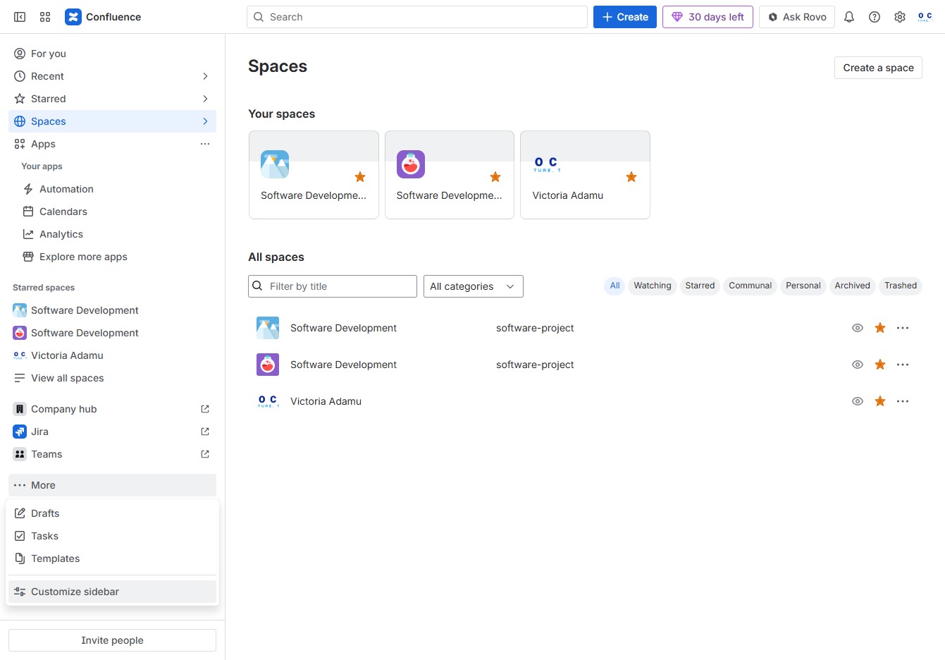 Click Customize Sidebar