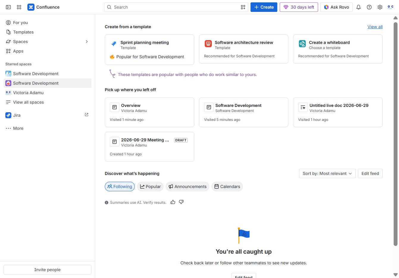 Click the Software Development section