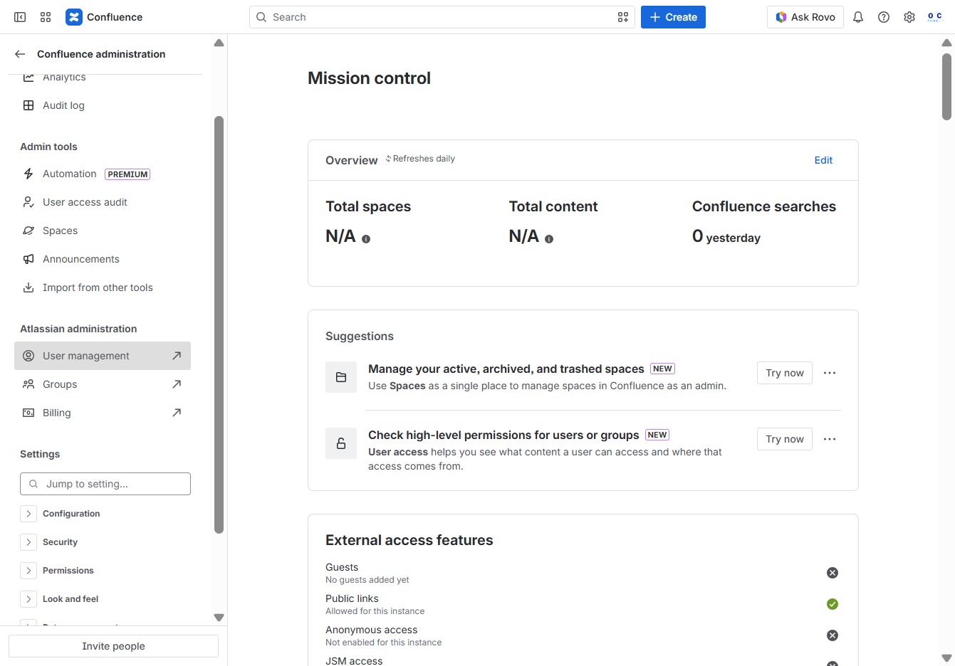 Click the User Management option