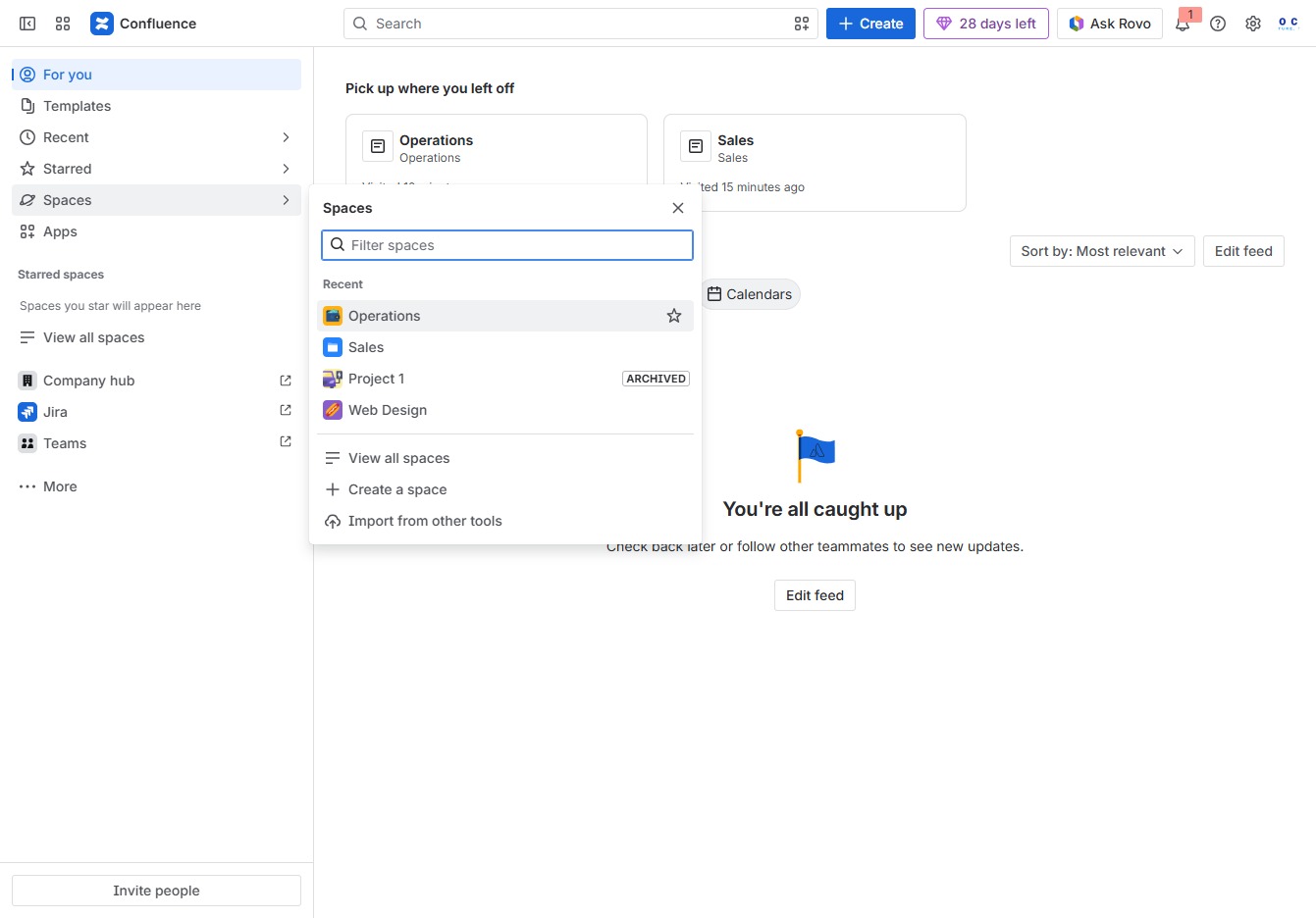 Click the Operations section