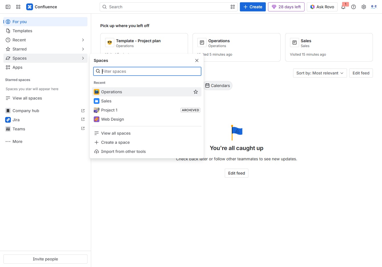 Click the Operations section