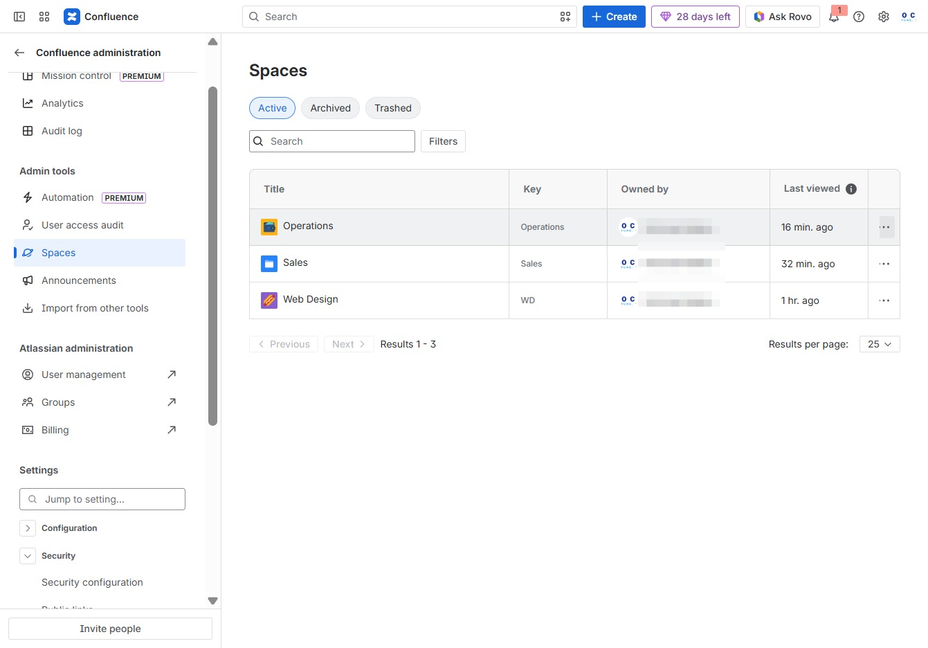 Click the Quick Actions menu