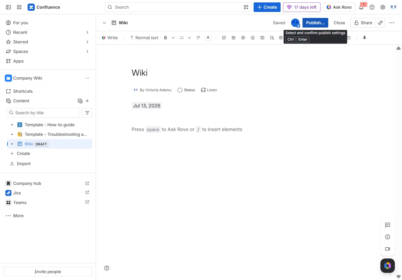 Click the Publish... button