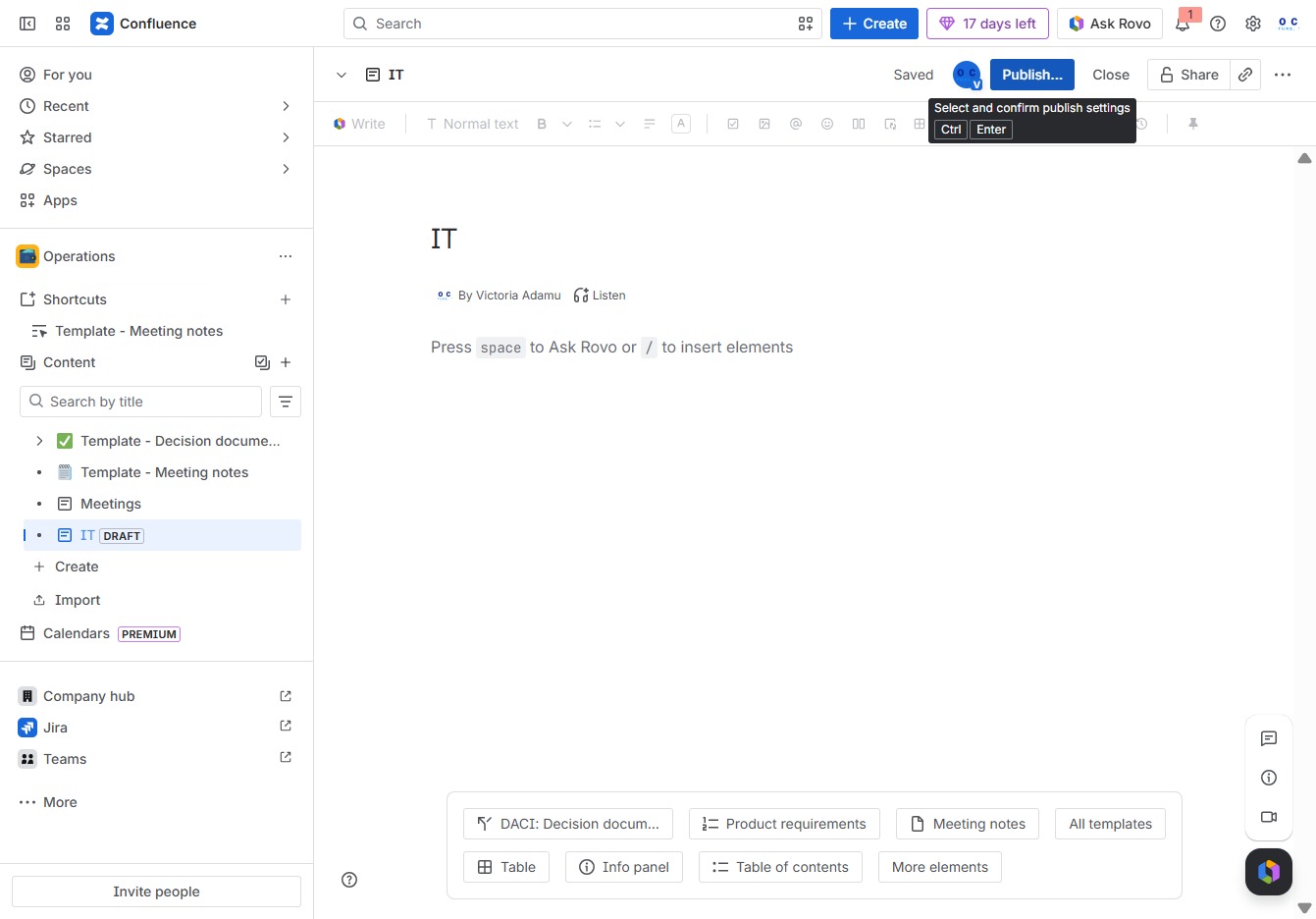 Click the Publish... button