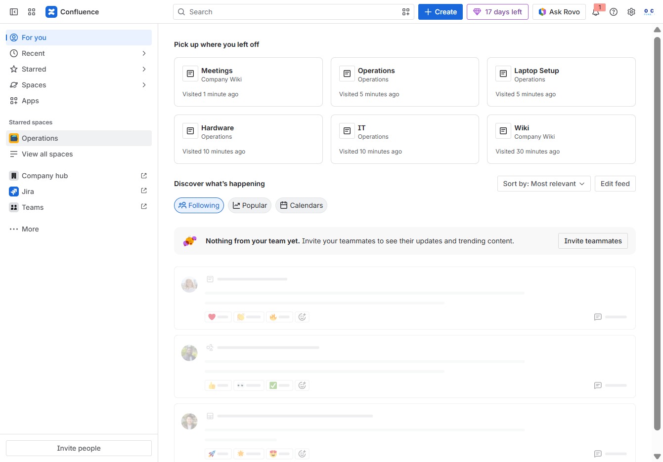 Click the Operations section