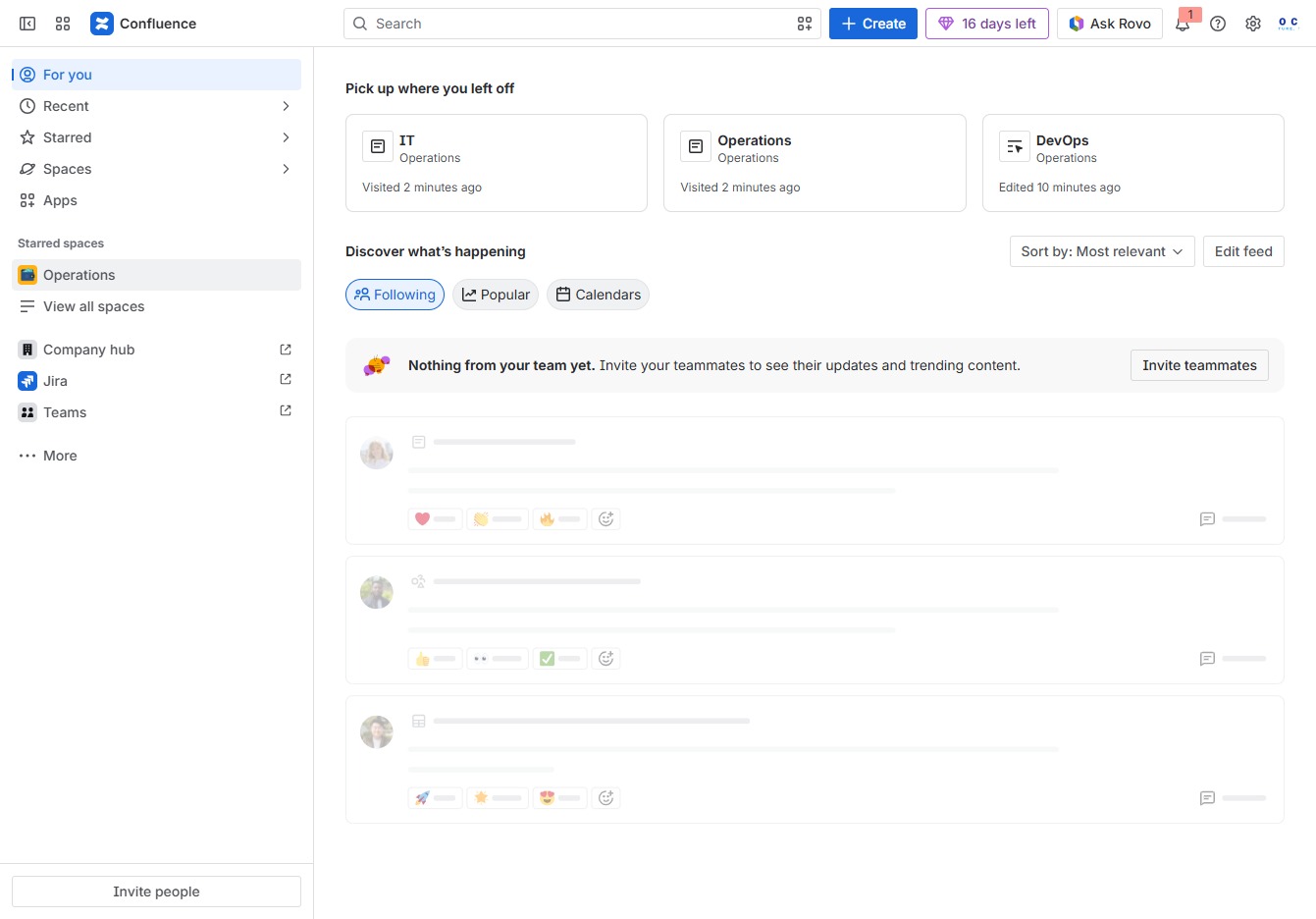 Click the Operations section