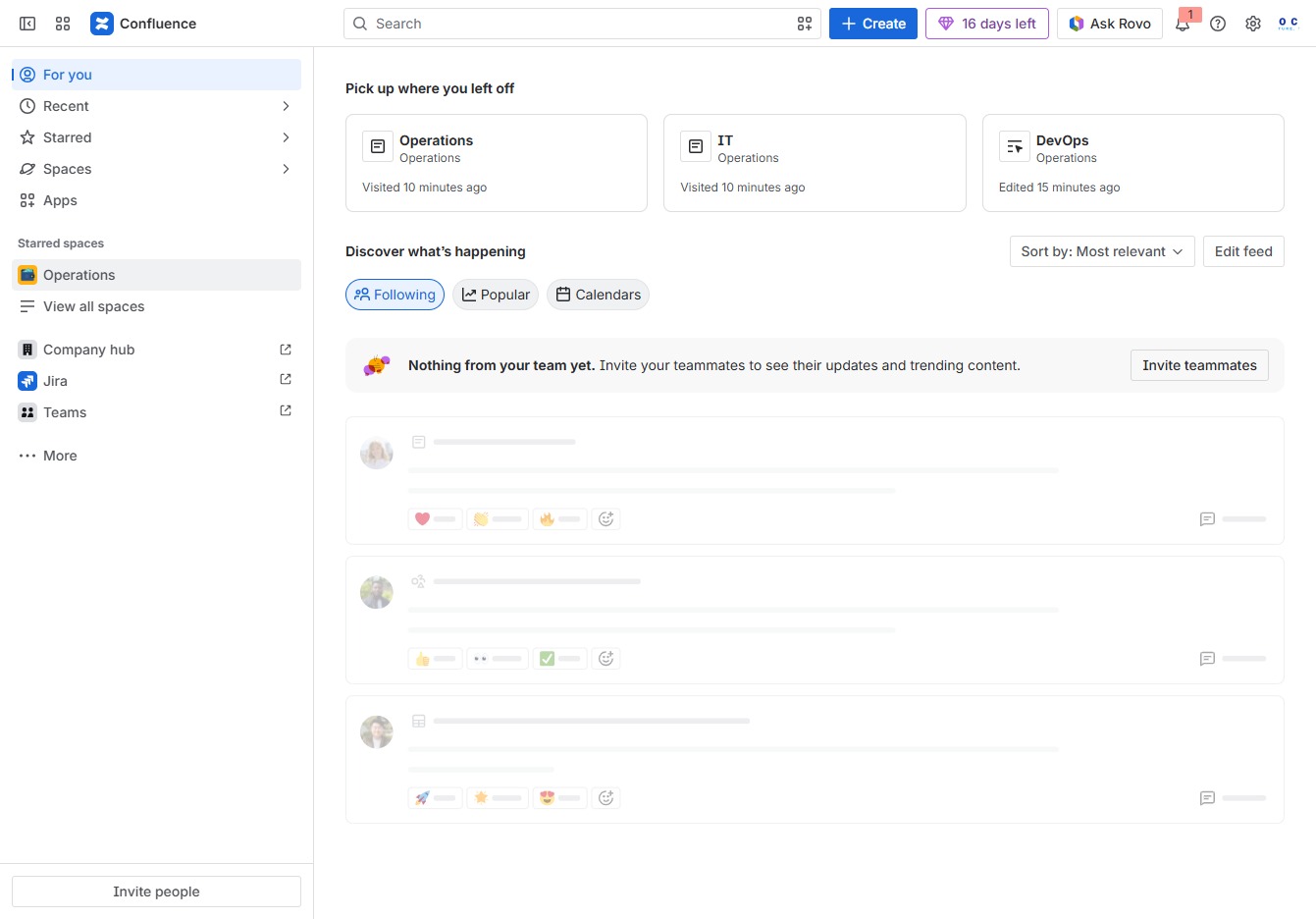 Click the Operations section