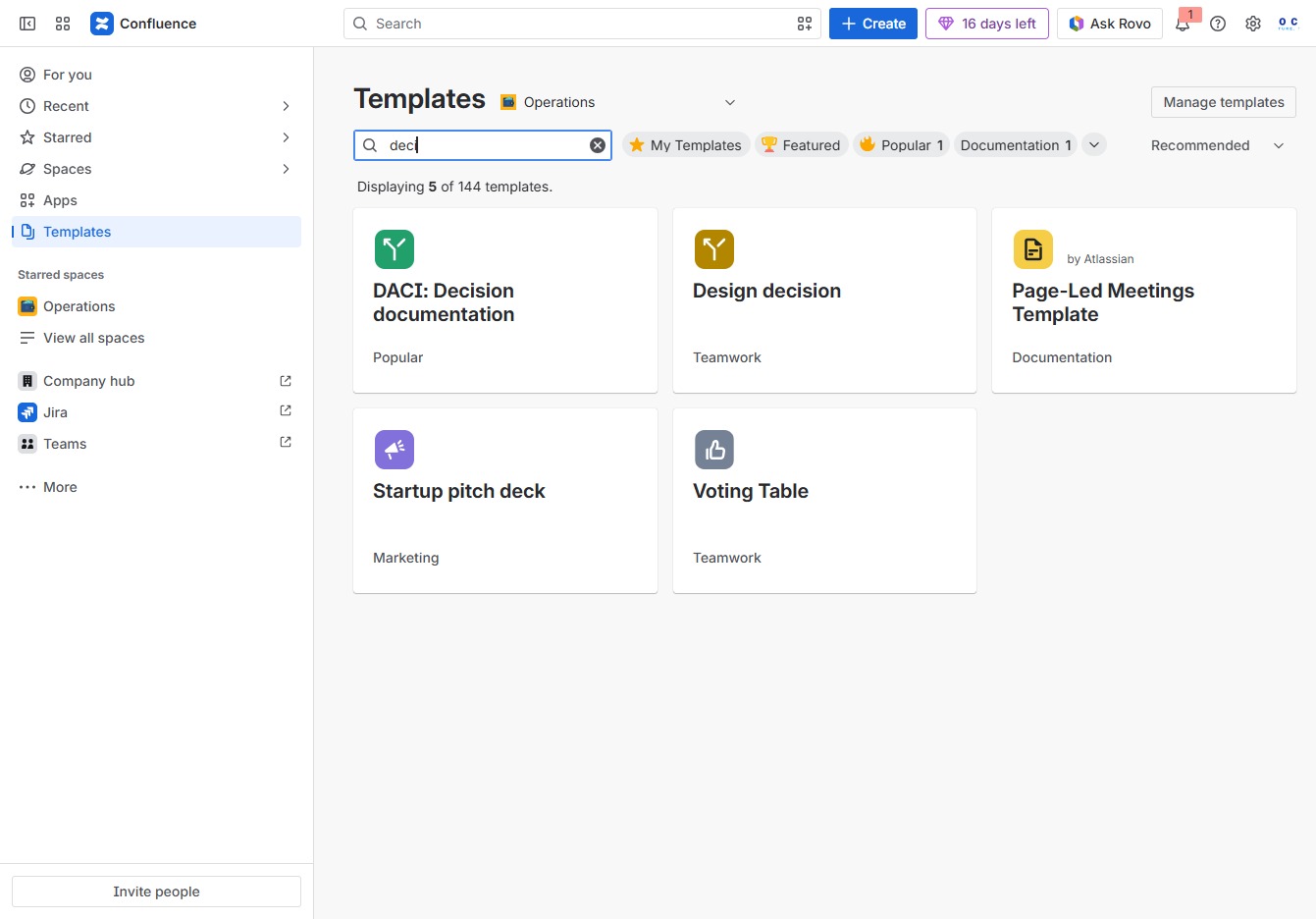 Type 'deci' in Search field