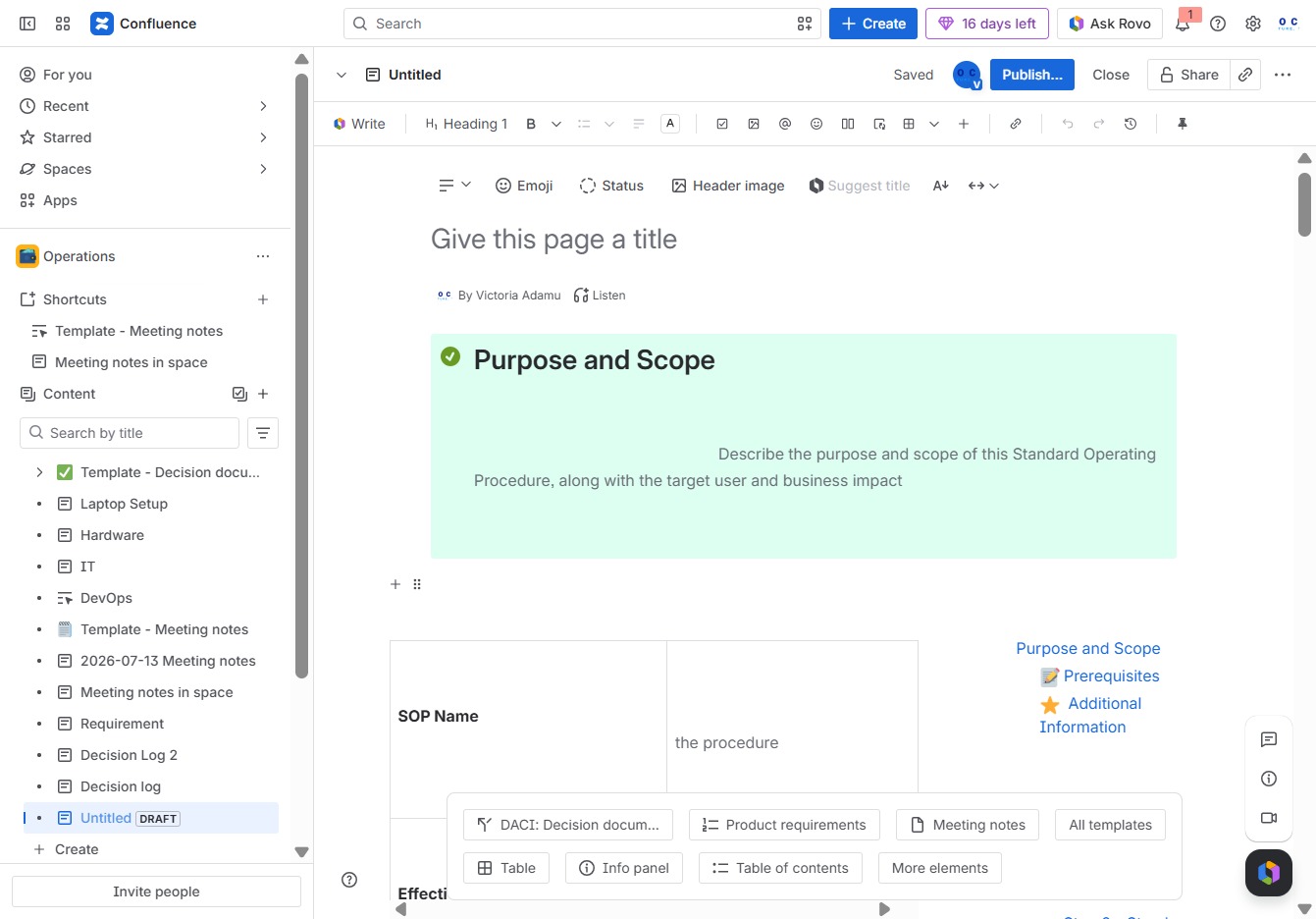 Click the title input field