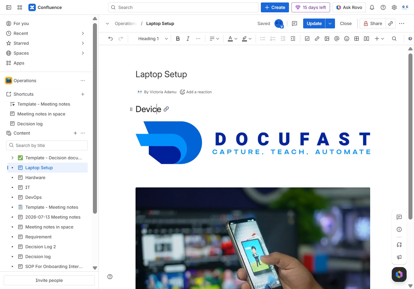 Click the Laptop Setup header