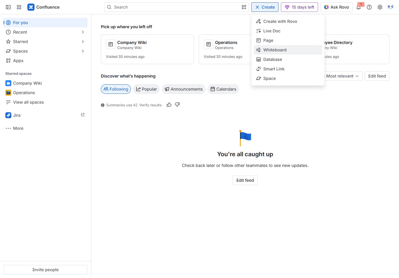 Click the Whiteboard option