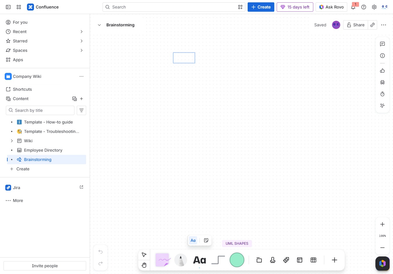 Click the Rovo Button to Apply Styles