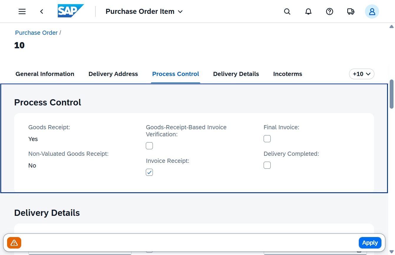 Click here to update the process control