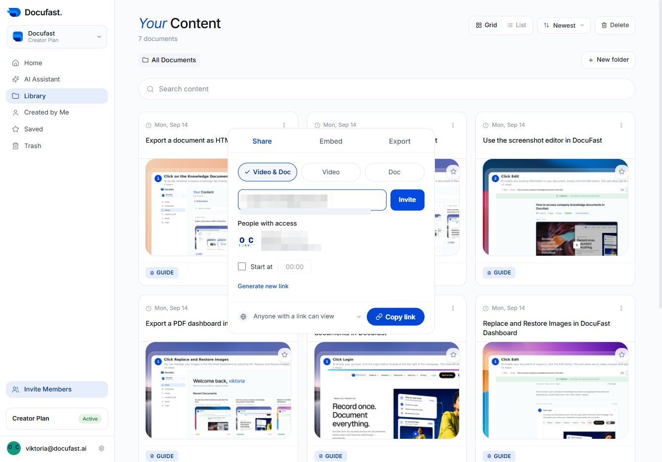 Enter Member Email Address