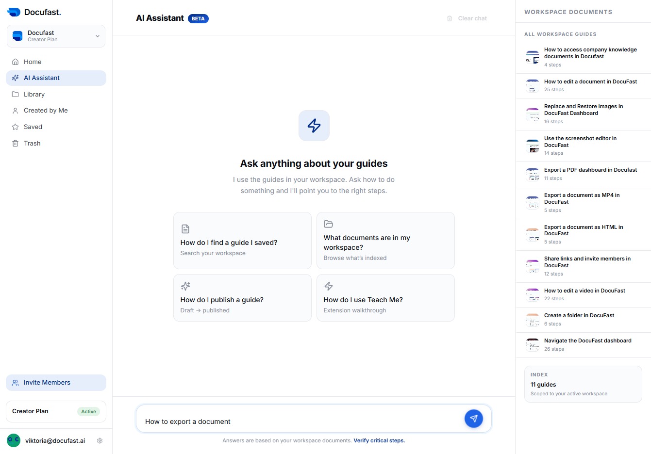 Type your question in Ask how to do anything…