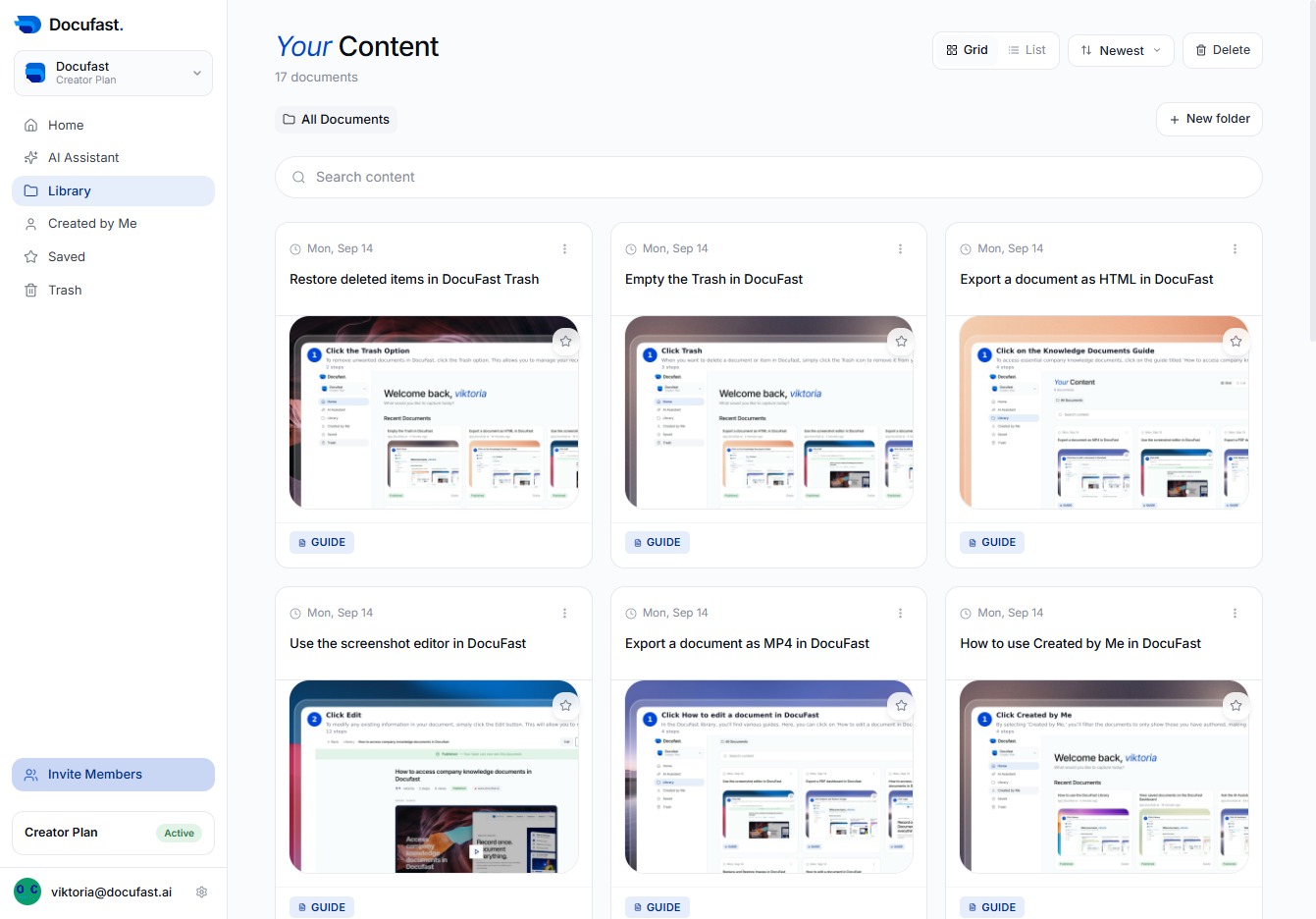 Click Invite Members