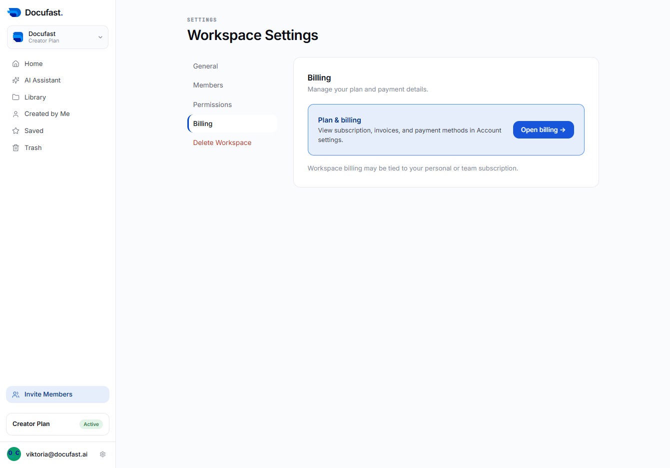 Open Billing