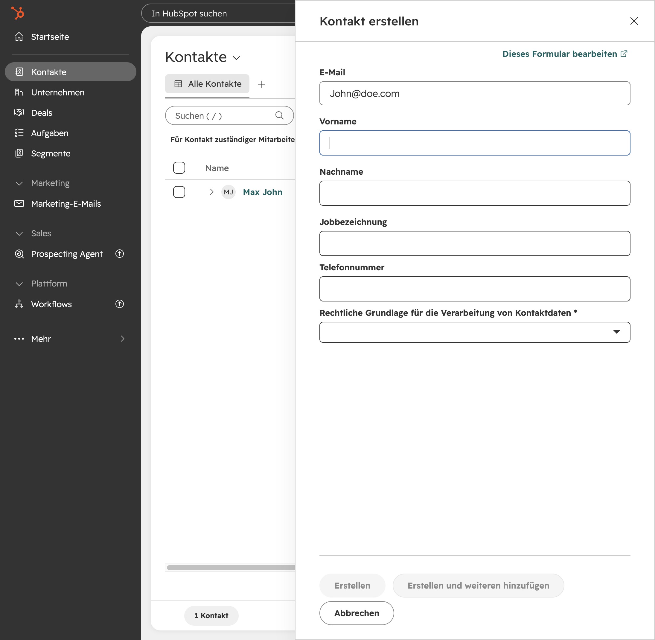 Click on the Text Input Field