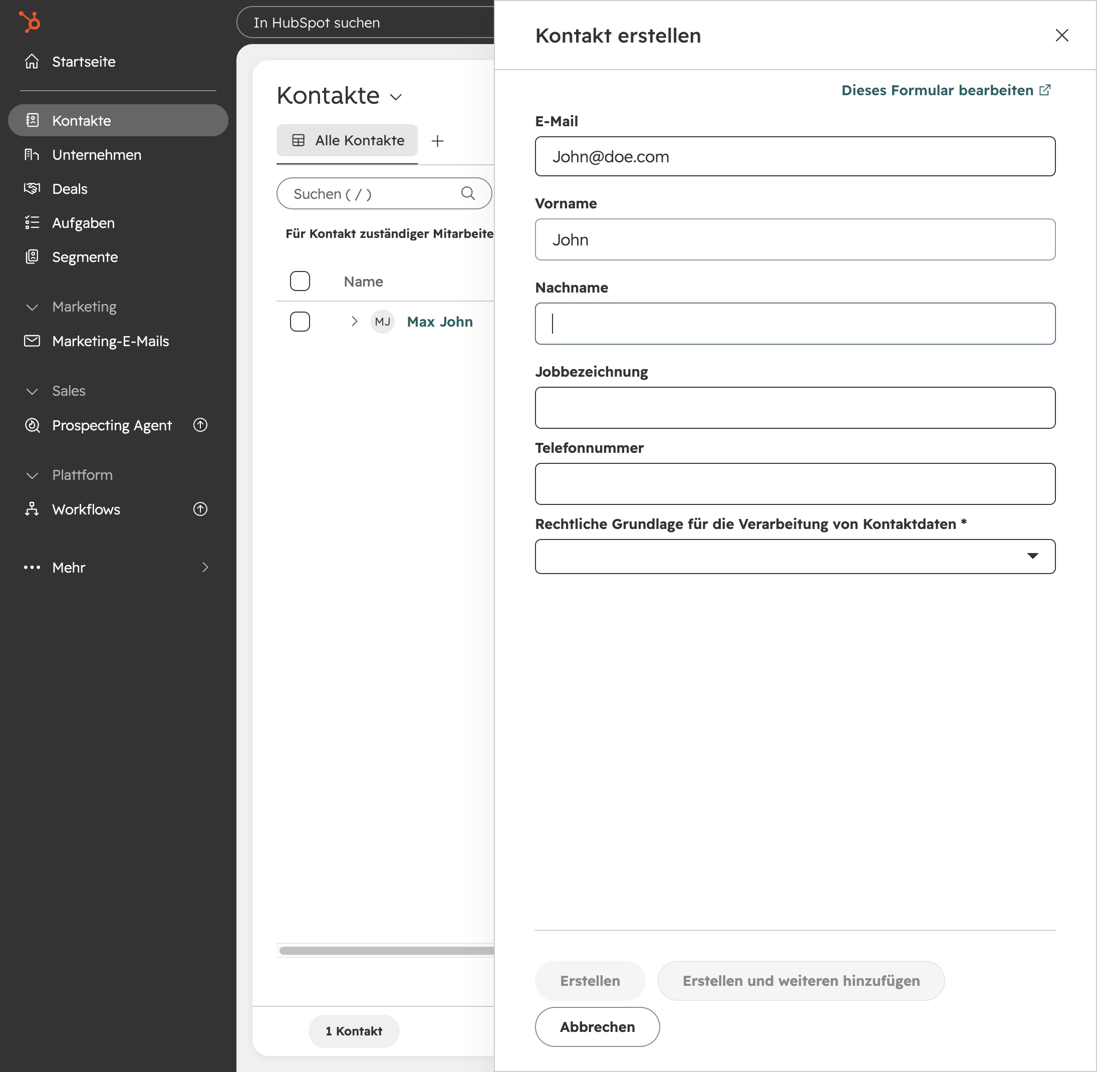 Click on the Text Input Field