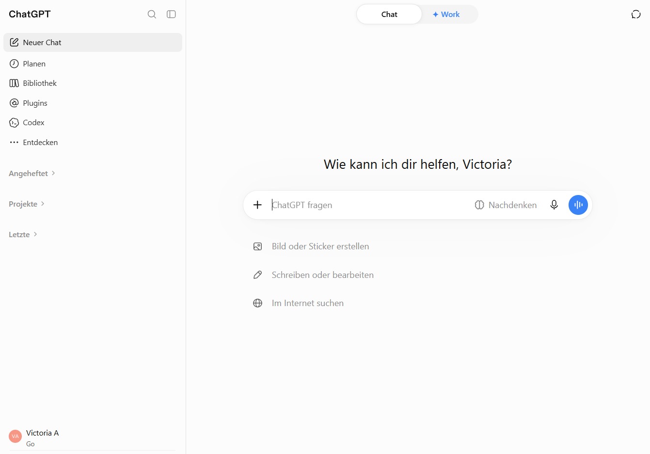 Klicke auf 'ChatGPT fragen'