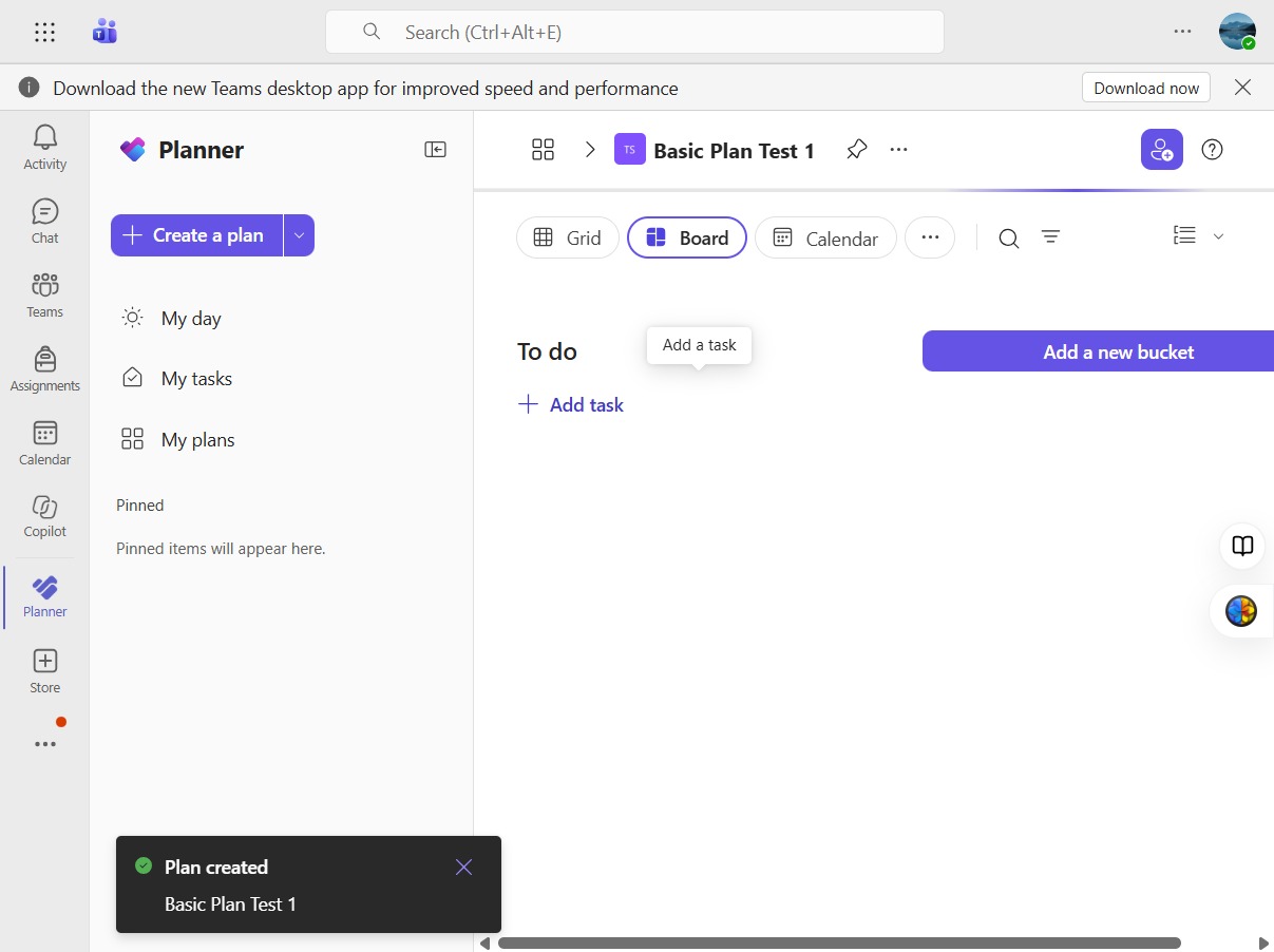 Click Add task