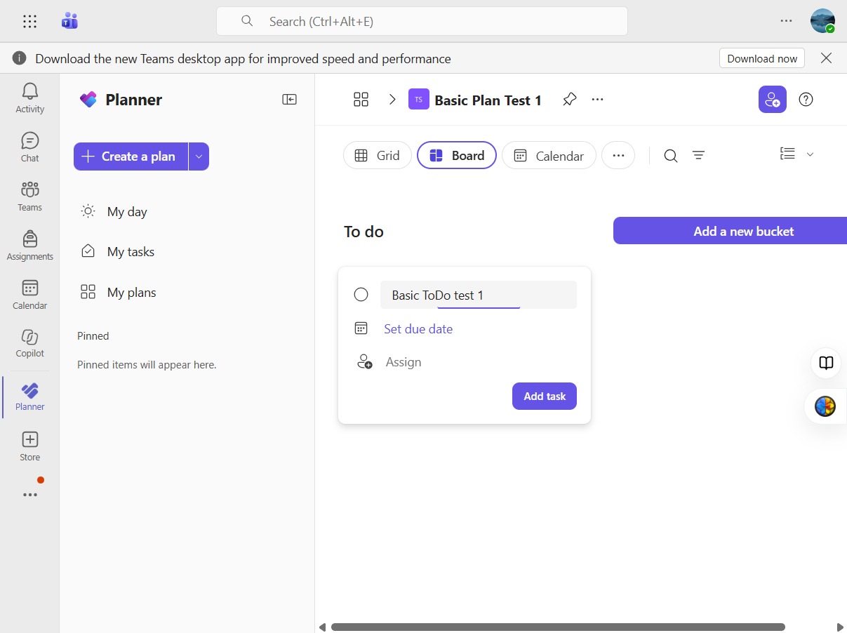 Type in the Task name
