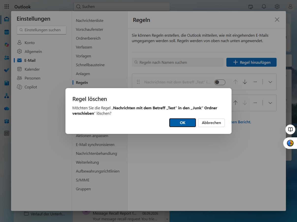 Klicken Sie auf OK